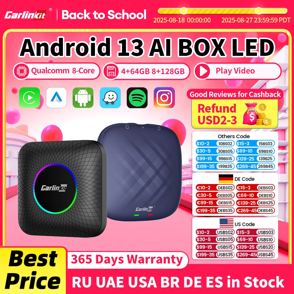 アクセサリー CarlinKit TBox Ambient SM6225 8+128GB Amazon.co.jp: CarlinKit Tbox Ambient Android13.0 Ai Box 8+