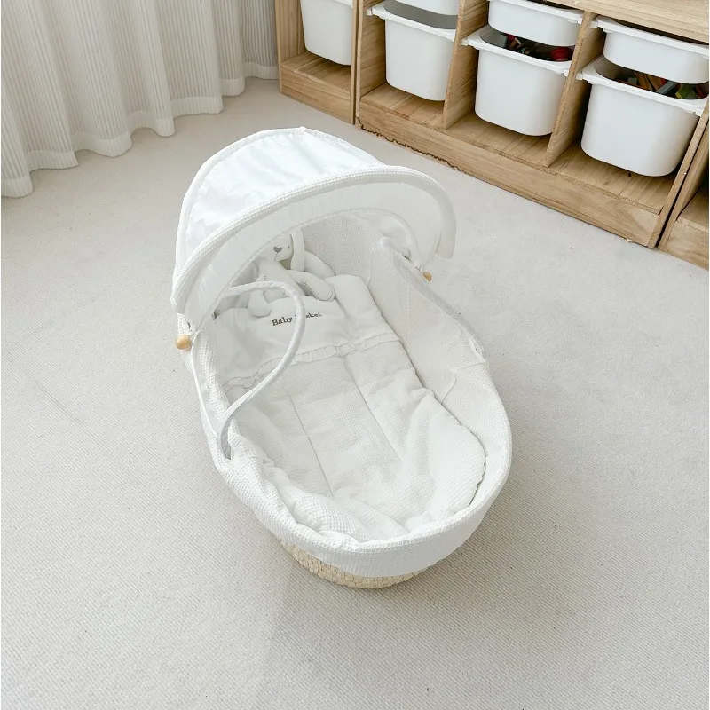 Baby Bassinet Carry Seat Baby Seat Baby Recliner Hand-woven Newborn Tote Basket Baby Recliner