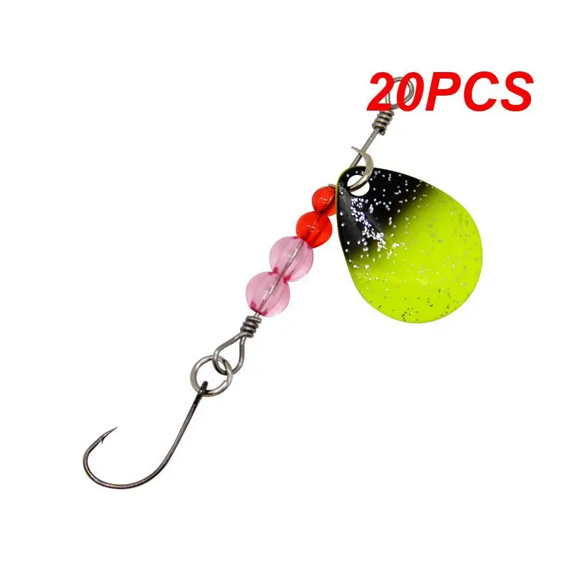 

20PCS Spinner Bait Metal Fishing Spoon Lure 2g Hard Artificial Bait With Hooks Freshwater Creek Trout Lures Fishing Tackle