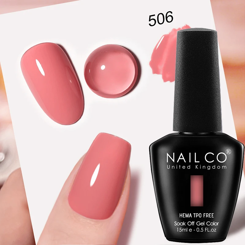 NAILCO Premium Soft Color Gel Polish - Vibrant Semi-Permanent Varnish, HEMA & TPO Free