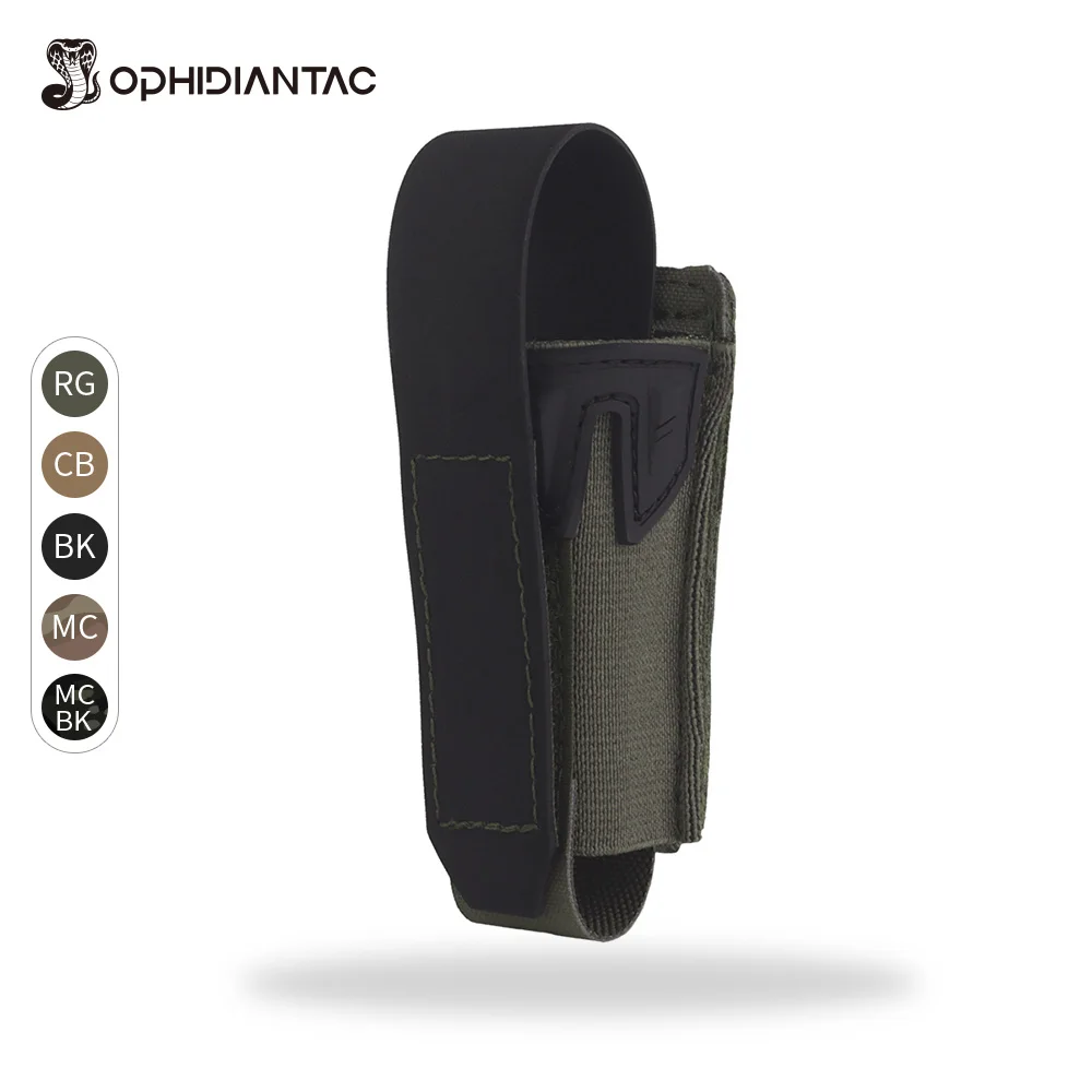 OPHIDIANTAC K Agilite Pincer-Style Single Pistol Mag Pouch 9mm/45 ACP Compatible Quick-Draw MOLLE Hunting Accessory
