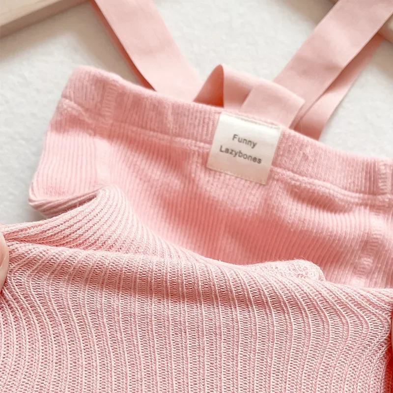 Infant Baby Girl Boy Suspender Leggings High Waist High Elasticity Solid Simple Style Spring Clothing Accessories Stockings 1-2Y 3