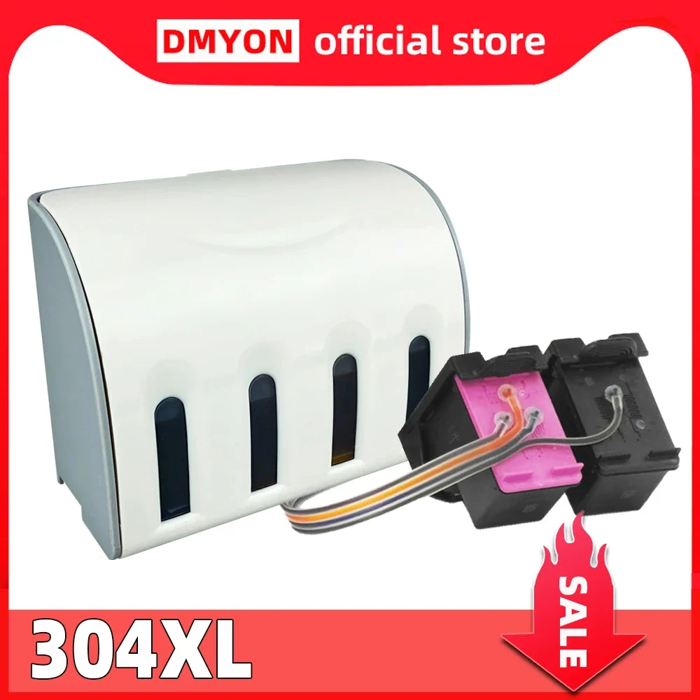 DMYON 304XL Continuous Ink Supply System Compatible for Hp 304 DeskJet 2620 2625 2630 2635 3720 3730 3735 Envy 5010 5010 5020