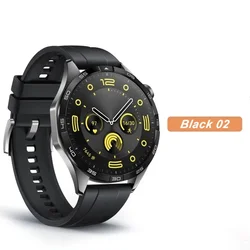 Premium 22mm Silicone & Woven Smartwatch Band - Elegant Strap Accessory for Huawei Watch 3 (Black 02)