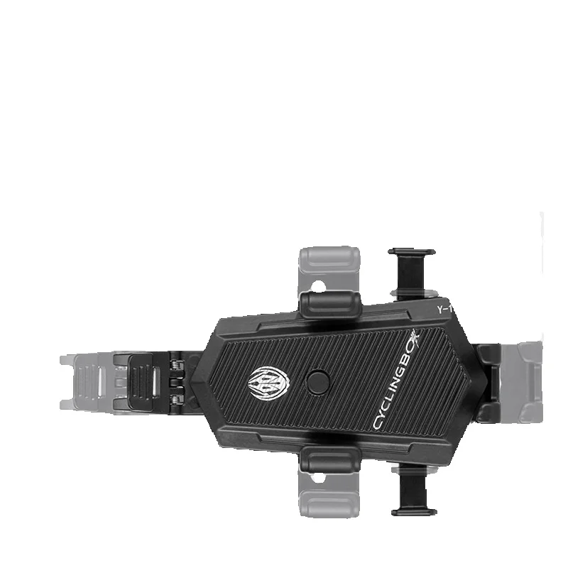 Polkupyörän yhdellä napsautuksella lukittuva puhelinpidike, pyörivä ja säädettävä, kiinteä alumiiniseoskiinnike, automaattinen tarttumiskiinnike_voghion.com