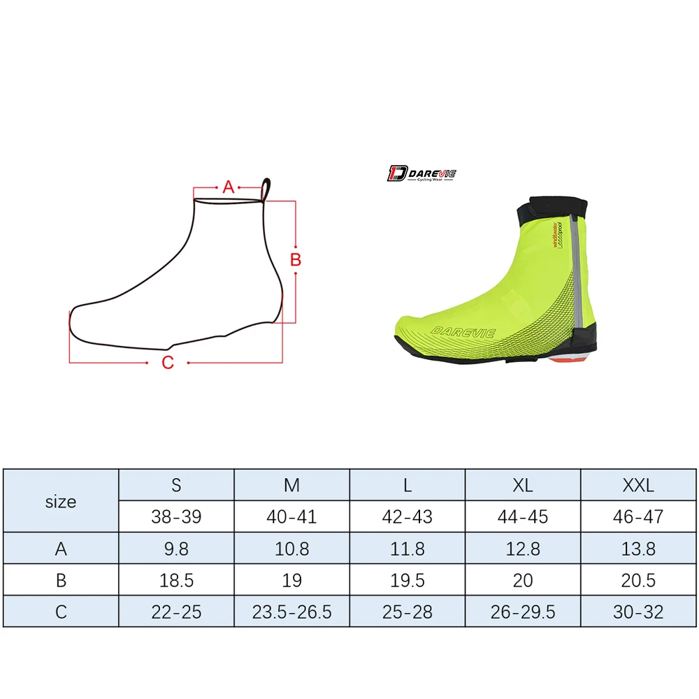 DAREVIE copriscarpe da ciclismo copriscarpe da ciclismo impermeabili in gomma Pu copriscarpe antivento copriscarpe copriscarpe Pro Race Speed