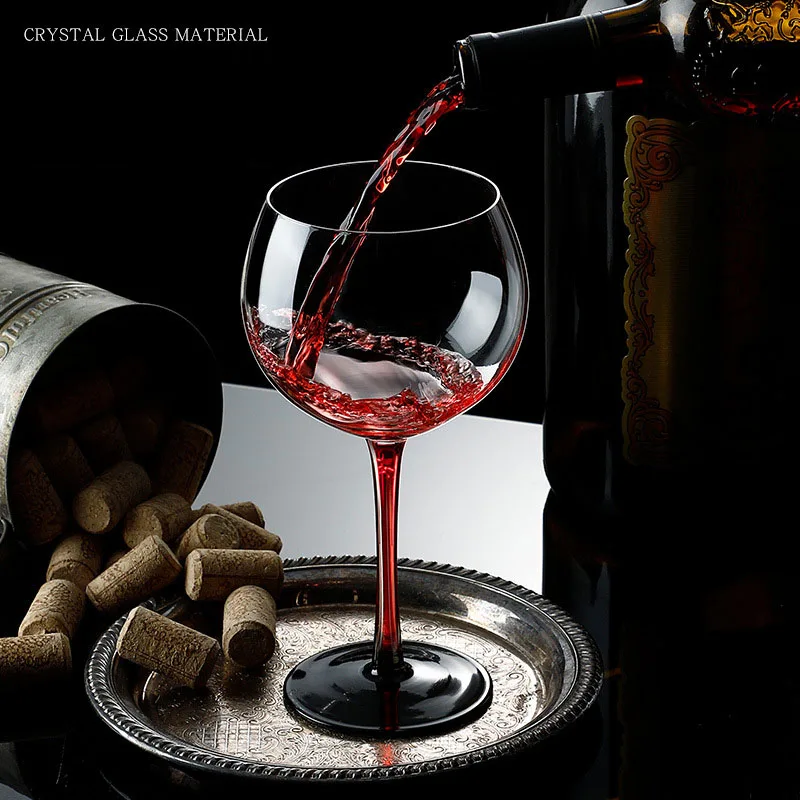 1/2/4Pcs Creative Bow Tie Crystal Glass Bordeaux Champagne Goblet High Capacity High-End Light Luxury Burgundy Wine Glass glass drinkware