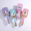 Girl Cartoon Plastic Airbag Comb Quicksand Sequin Hairdressing Comb Plastic Comb Glitter Massage Comb Cartoon Cute Fruit Comb 4