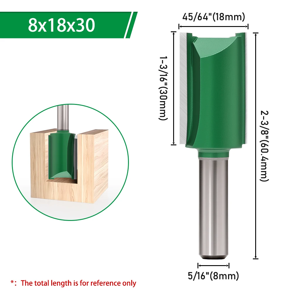 LAVIE 1pc 8mm Schaft Router Bit Gerade Bit Fräser Für Holz Holz Werkzeug C08002 – Detail 8