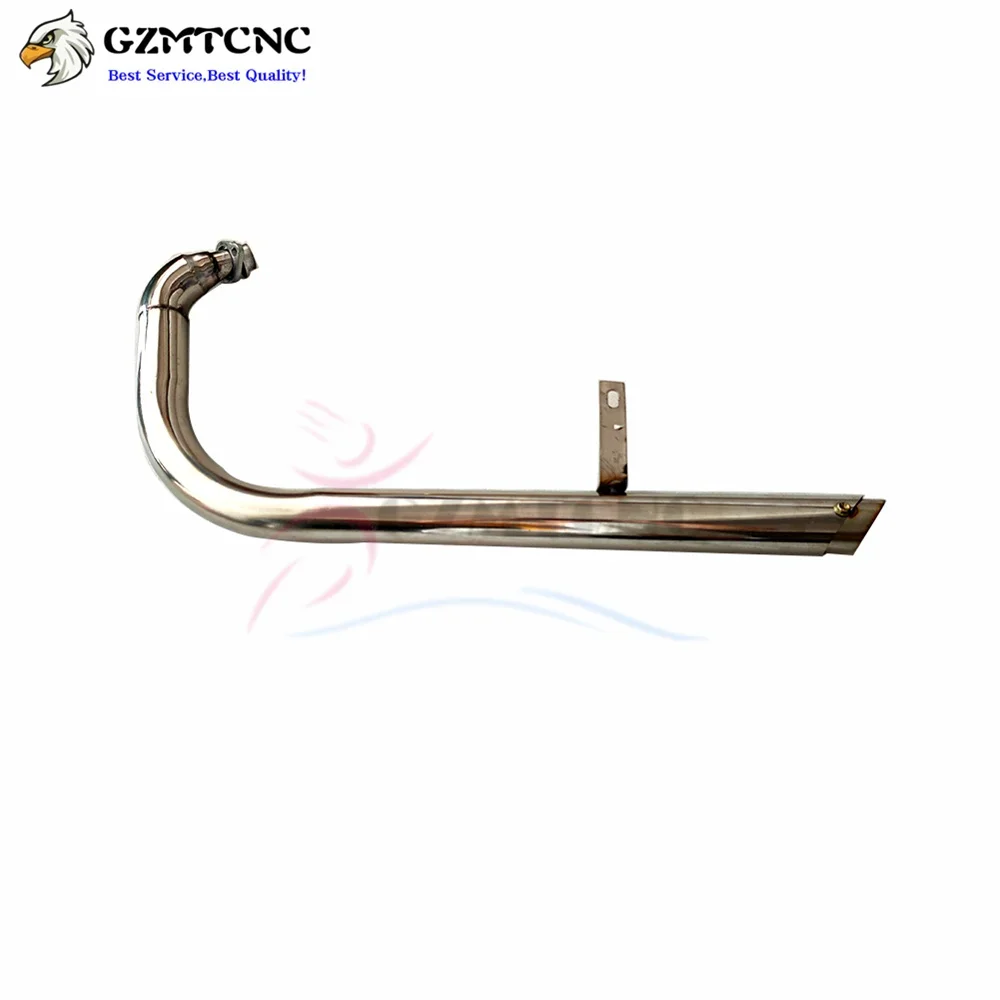 Moto Pour Yamaha Virago 125 250 XV125 XV250 XV 125 250 Tuyau D'échappement Silencieux Système D'échappement Complet Tuyau Silencieux Amovibles (Color : Le Noir