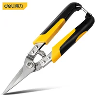 Deli 8.5 Inch Industrial Scissors Cutter Metal Scissors Straight Curved Blade Keel Scissors Multifunction Household Hand Tools 1