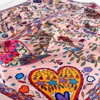 90*90cm Square Scarf Twill Cotton Feeling Women Head Shawls And Wraps Luxury Print Neck Scarves Hijab Bandana Pashmina 5