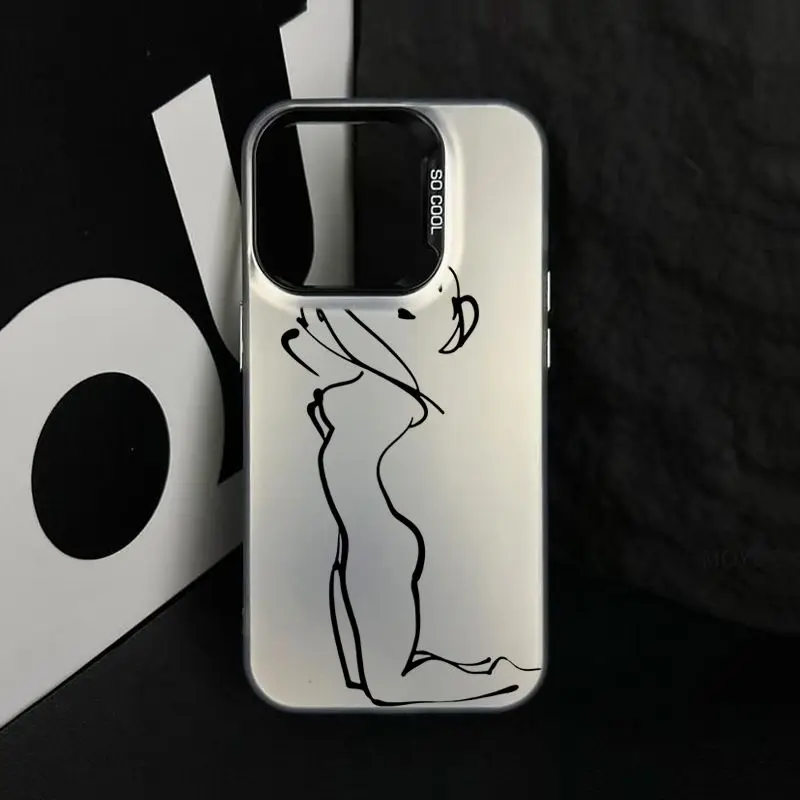 Custodia Per Telefono In Silicone Sexy Originale Per Iphone 15 Custodia Promax Iphone14 13 12 Promax 12Pro Xsmax Xr X Xs 8 7 Custodia Resistente Alla 