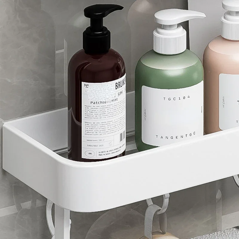 Bathroom Shelf Rack Bathroom Shelf Wall Shelf Organizer Wall Shelf Bathroom Storage Rack Storage Rack Aluminum Bathroom Storage Shelf Wall Mounted Shower Storage Rack Organizer Corner Shelves Toilet Shampoo Cosmetics Holder