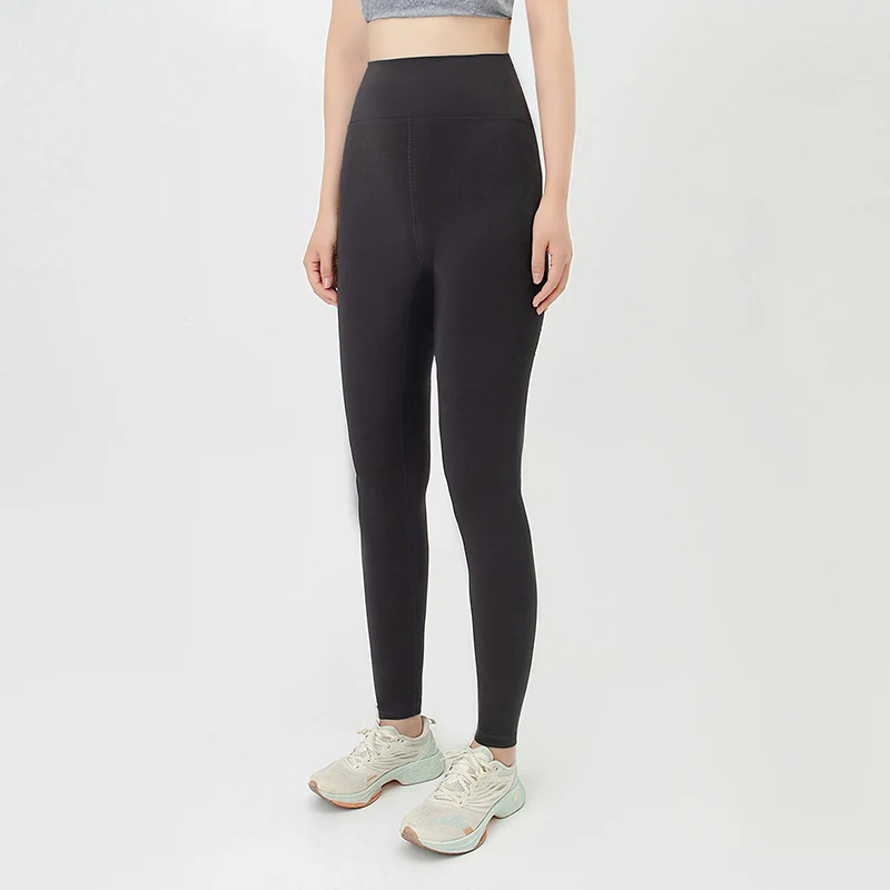 1/3 Piece Set Of Women's Solid Color High Waisted Elastic Yoga Pants For All Seasons Casual Sports Running Leggings Warm Pants 4