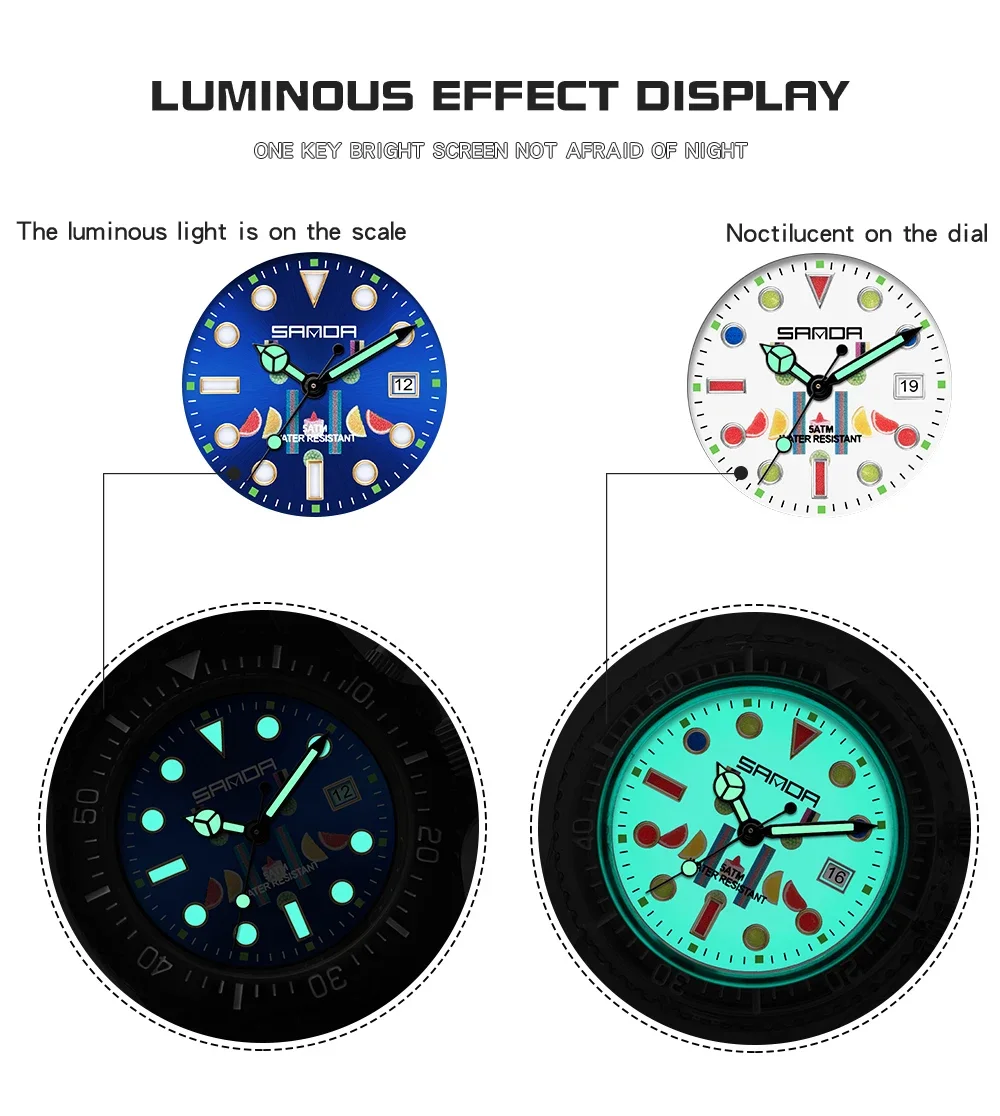 SANDA Brand Women Watches Waterproof Student Sport Quartz Watch Fashion Electronic Wristwatch Unisex Clock relogio feminino 6078