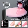 MEET ACROSS 2Pcs/Set 7ml Quick Extension Gel Nail Polish Clear White Nude Semi Permanent Finger Extension Nail Art Varinish 4