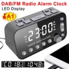 A1 Digital Desktop Alarm Clock Dual USB Charging Port LED Display DAB FM Radio 1