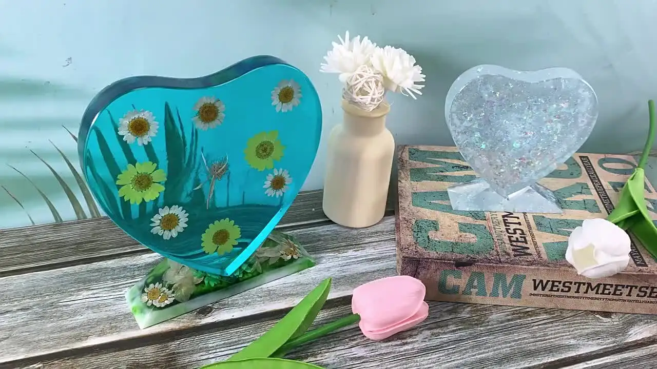 Stampo In Silicone A Forma Di Cuore Per Resina Epossidica 3D – Kit Fai Da Te Per Creare Cornici, Portachiavi E Decorazioni – Regalo San Valentino E Feste