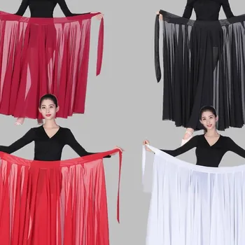 원피스 신장 춤 연습복 앞치마, 위구르 무술 공연 코스튬, 대형 스윙 스커트, 하프 길이 드레스