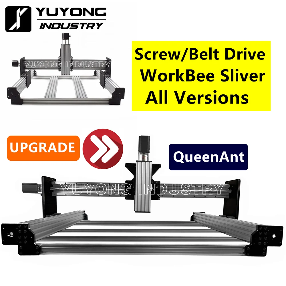 UpgradekitfromWorkBeeScrewBeltDrivenCNCtoBallScrewPrecise