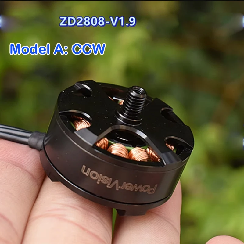Motor sem Escova para Aeronaves do Eixo Multi-rotor Modelo Uav Disco de Alta Eficiência cw Ccw Bldc 700kv Zd2808-v1.9