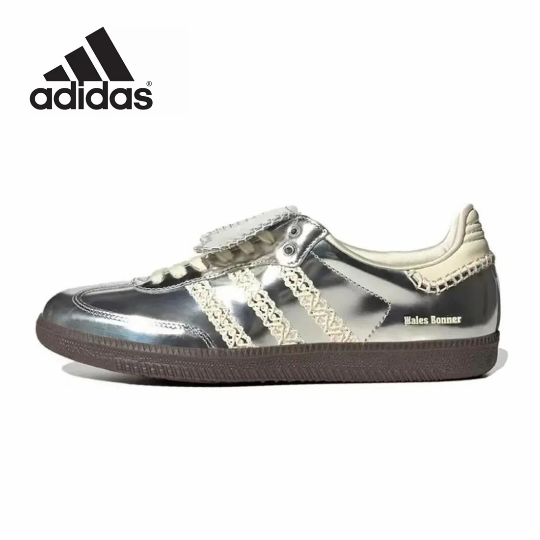 Adidas Samba Galles Bonner Silver German Training Gazelle Shoes Retro Versatile Sport E Casual Board Shoes Sneakers