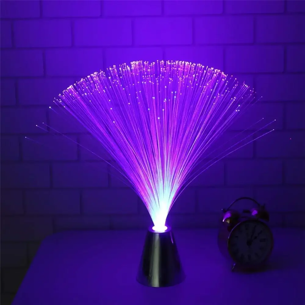 Fiber Optic Lamp Multicolor LED Fiber Optic Lamp Interior Decoration Starry Sky Festival Lamp LED Night Light Camping Atmosphere