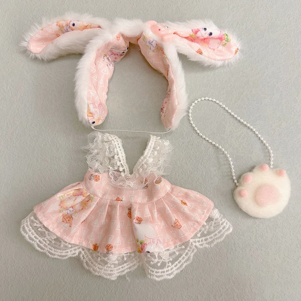 20cm Plush Doll'S Clothes Outfit Accessories For Korea Kpop Exo Labubu Idol Dolls Lolita set cute little princess skirt Clothing 2