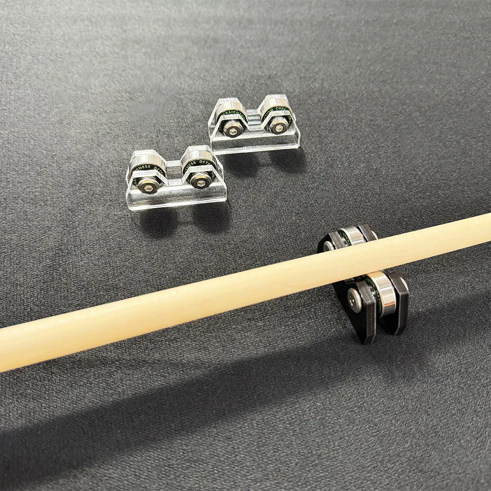 2Pcs Pool Billiard Straightness Checker Maintenance Repair Parts Portable Checking Tool for Club Bar Home Billiard Accessories