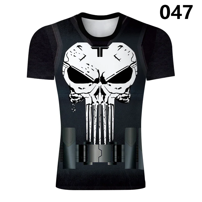 Summer Deadpool Wolverine T-Shirt Football Jersey Men Compression Spiderman Superheros Iron Man Short Sleeve Swimwear GYM Tops 4