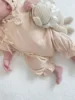 2025 Summer New Baby Short Sleeve Romper Solid Boy Girl Newborn Hollow Out Thin Jumpsuit Infant Toddler Cotton Clothes 0-24M 3