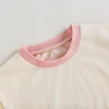 Citgeett Summer Infant Baby Boys Girls Casual Bodysuit Short Sleeve O Neck Contrast Color Playsuit Clothes 4