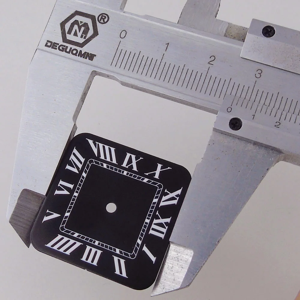 Cassa Per Orologio Quadrata In Oro / Nastro Da 38 Mm Con Bracciale In Acciaio Elettrolico 316L Accessori Per Orologi Per Movimenti NH35 / NH36 / 4R36 - Foto 11