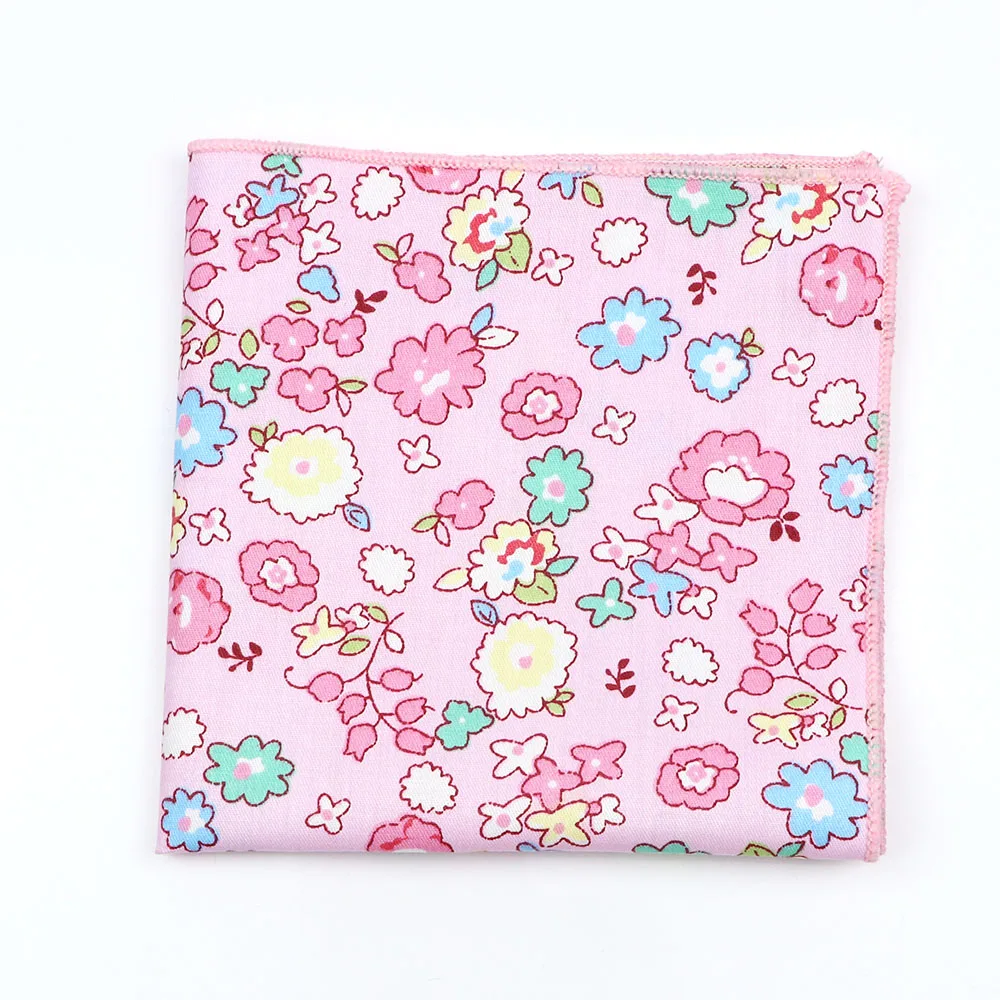 Pocket Square Mini Handkerchief Adult/Kids Cartoon Cotton Handkerchiefs Animal Fruit Floral Pattern Hanky Party Casual Pink Blue Pockets Square Wedding Hankies