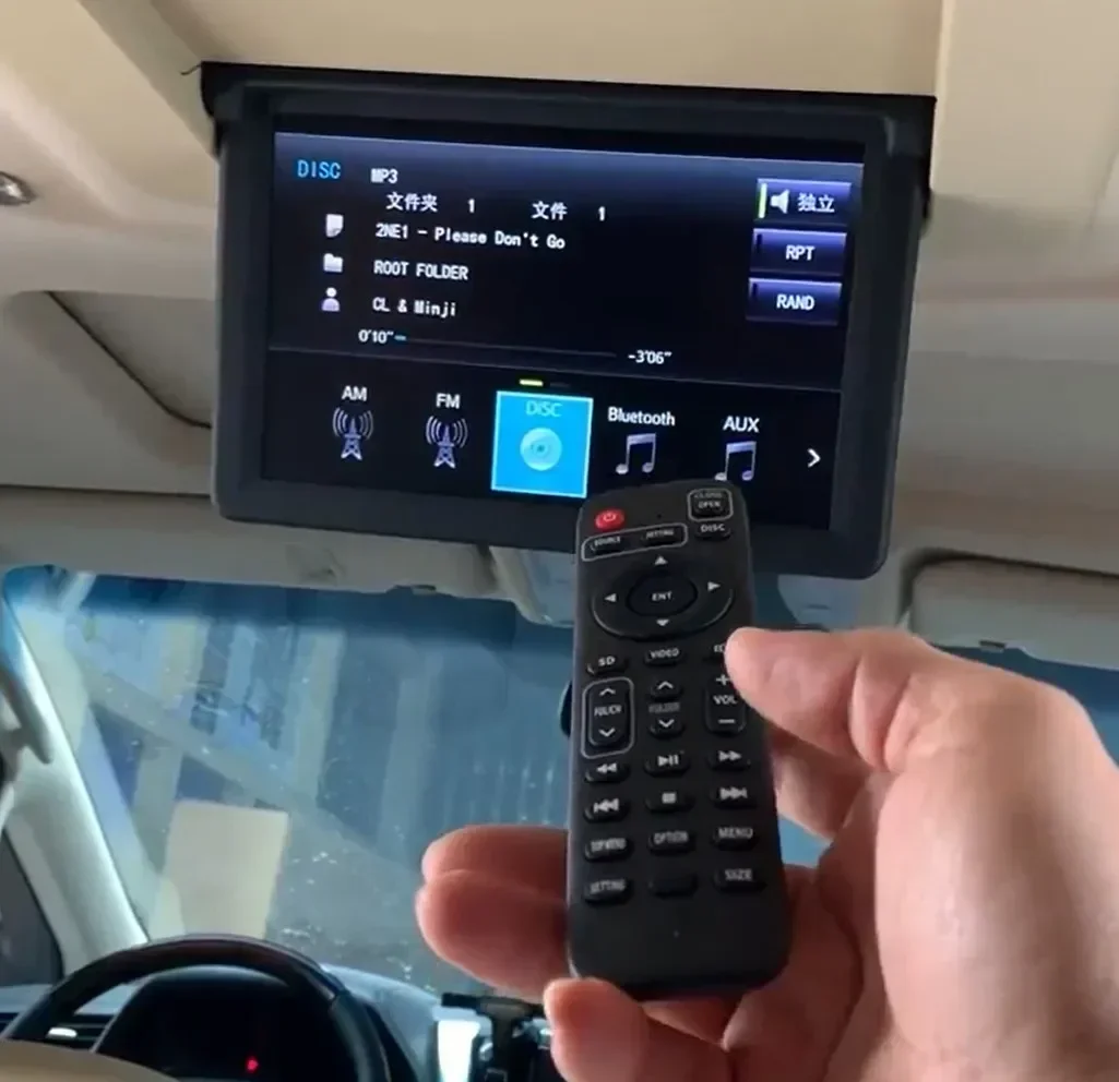 Electric Remote Control Rear Seat Dvd Entertainment Display For Alphard 20 Series 30 Series 2012 -
