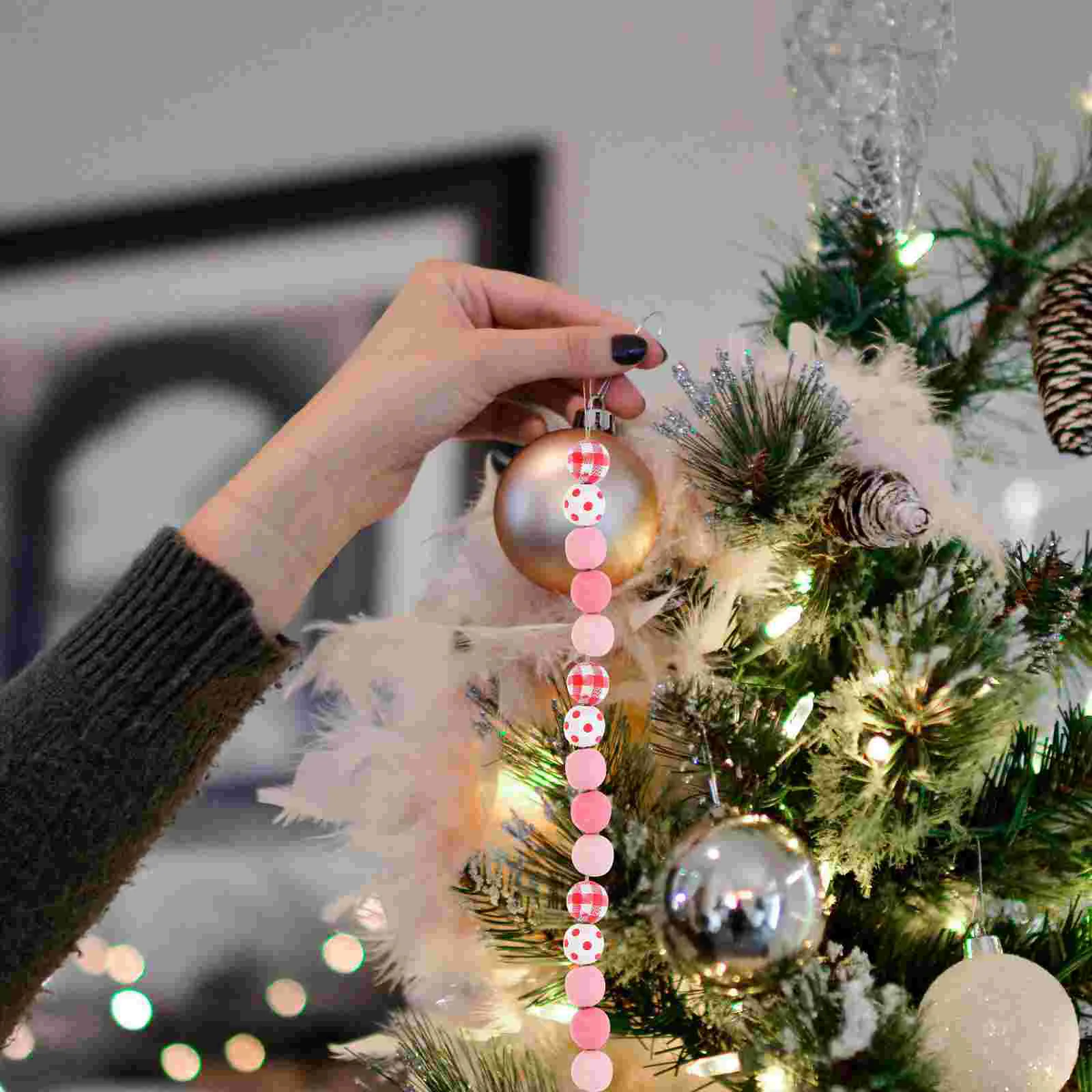 

Wooden Bead Decoration Romantic Beads Jewlery Wreath Jewelry DIY Garland Valentine' Day For Necklace Making