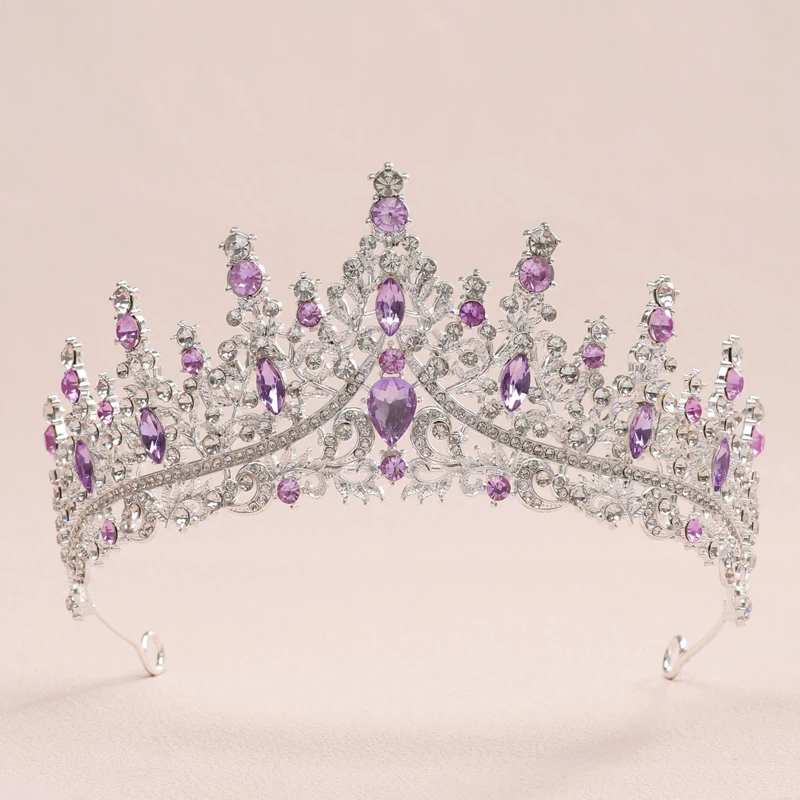 Bride Crown Set 3-piece Artificial Crystal Sweet Birthday Set