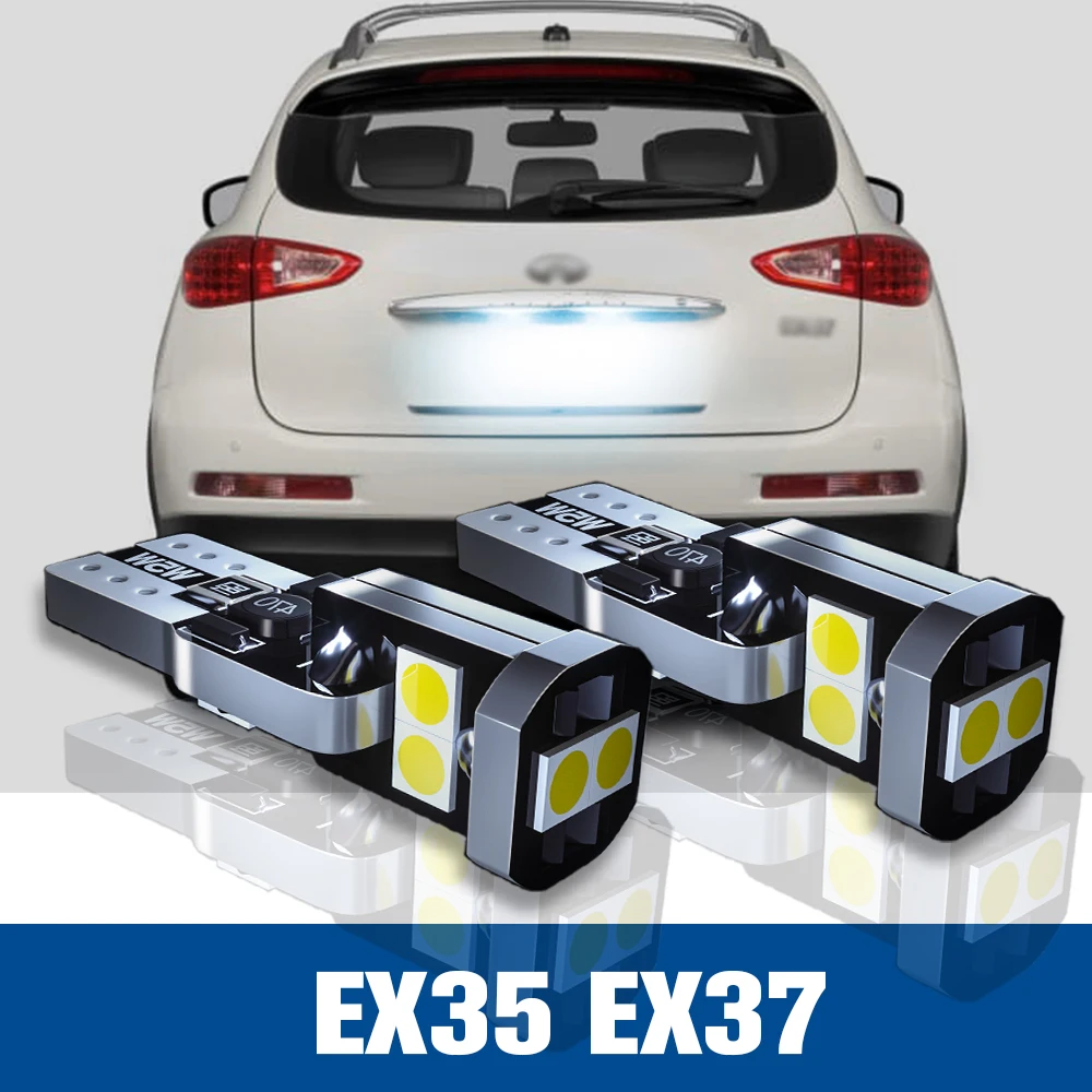 

2pcs LED License Plate Light Lamp Accessories Canbus For Infiniti EX35 EX37 2008 2009 2010 2011 2012 2013 2014