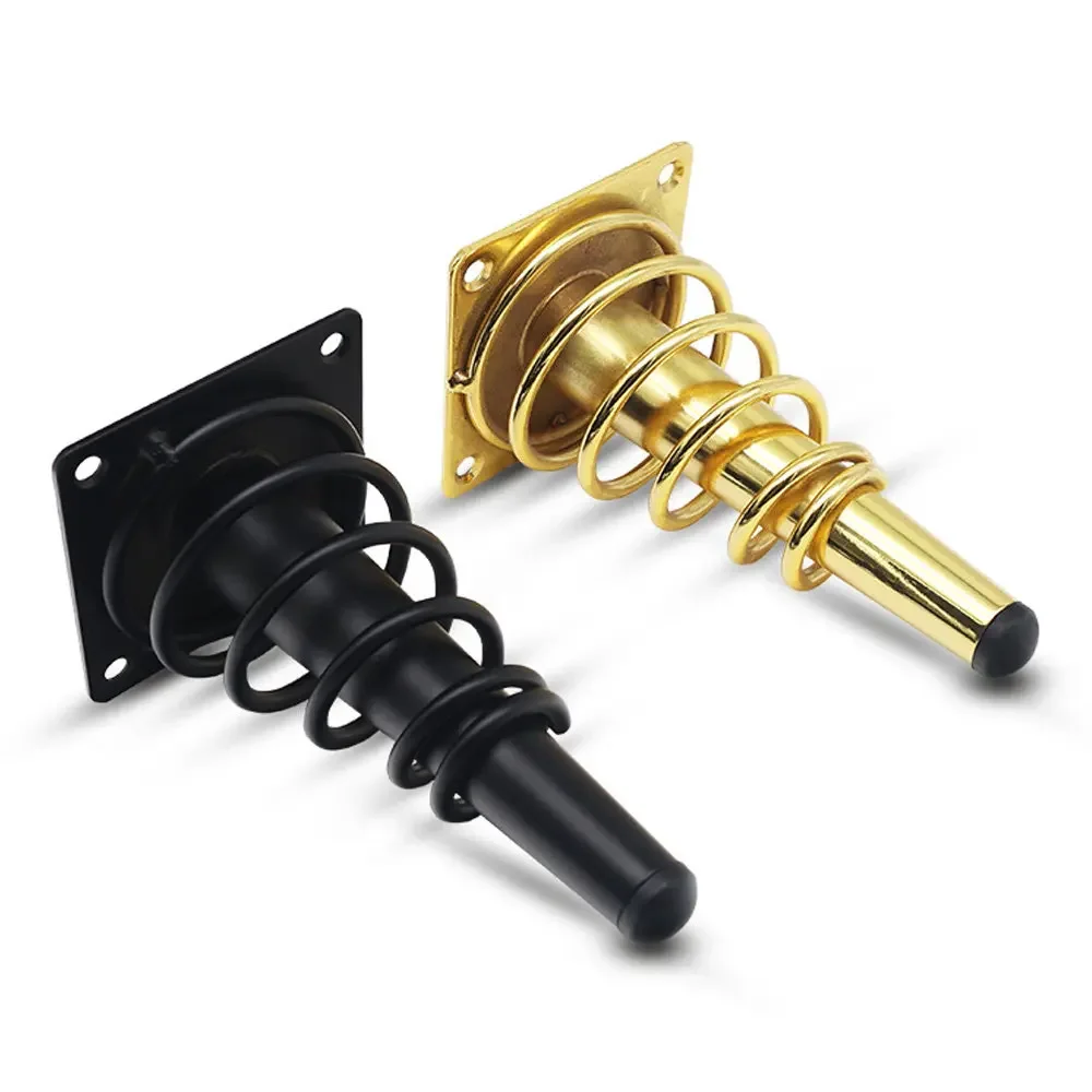 

4pcs 15cm Black Gold Metal Table Legs for Furniture Bathroom Cabinet Support Home Sofa Replacement Hardware