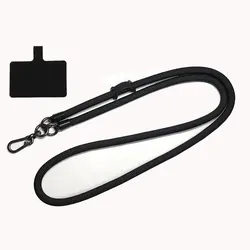 Sturdy & Durable 8mm Thick Anti - Lost Crossbody Mobile Phone Lanyard (Black)