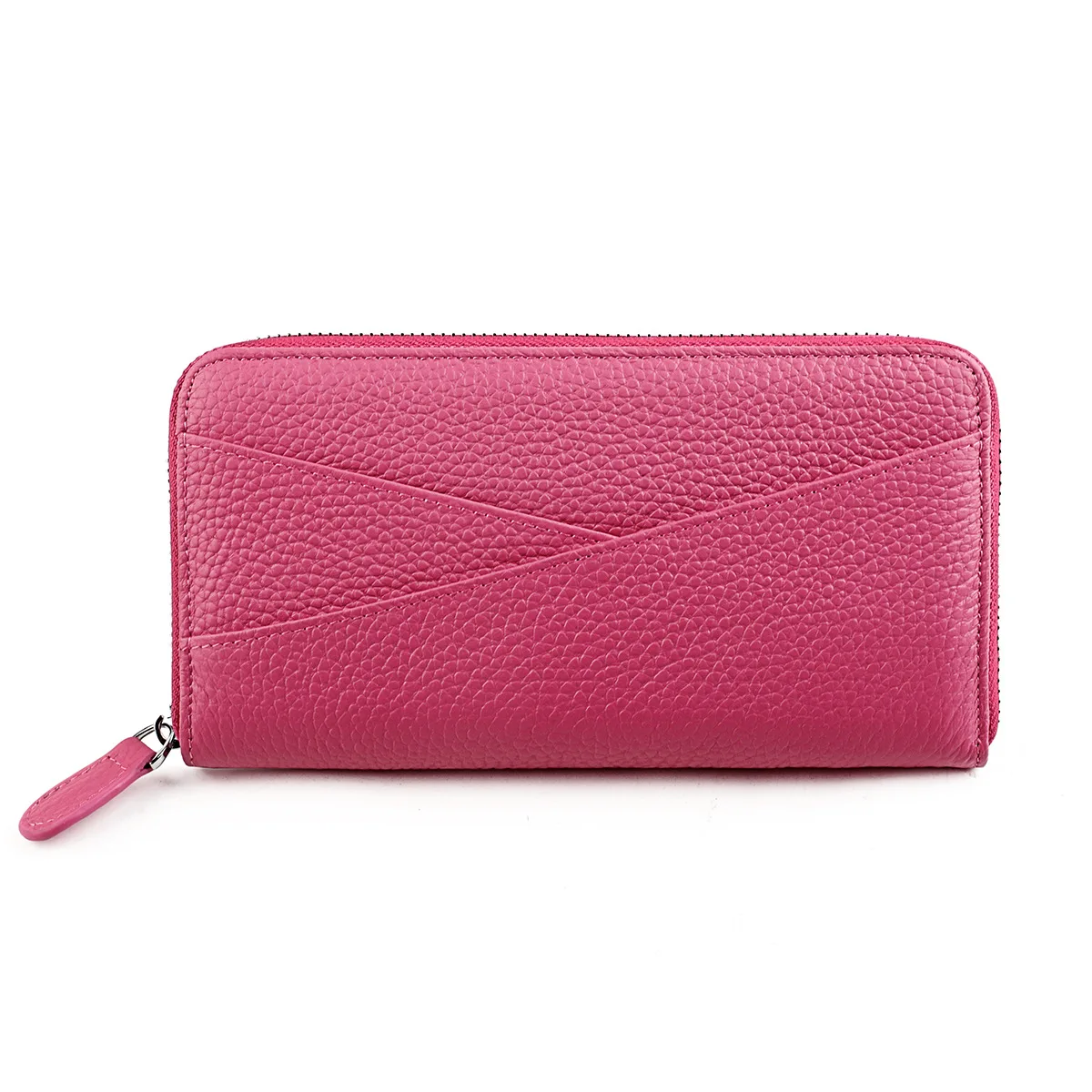 Womens Wallet RFID Blocking Genuine Leather Multi Credit Card Large Capacity Zip Around Clutch Travel Purse Handbag Long Wallet