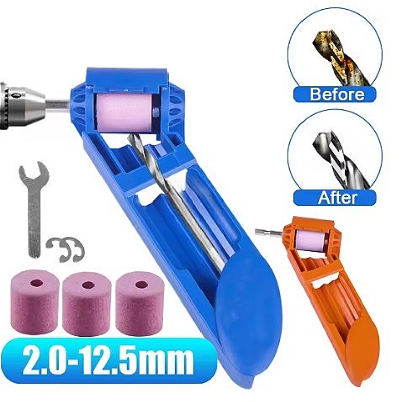 2.0-12.5mm 1 Set Grinding Wheel Drill Bit Sharpener Hand Tools Nail Drill Bits Set Sharpener For Step Drill Accessories