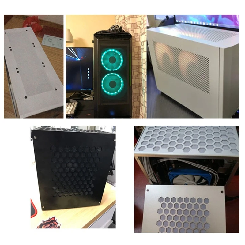 Cooling Fan Gaming Cooling Fan Cuttable Computer Dust Filter Mesh White PC for Case Fan Cooler Dustproof Cover