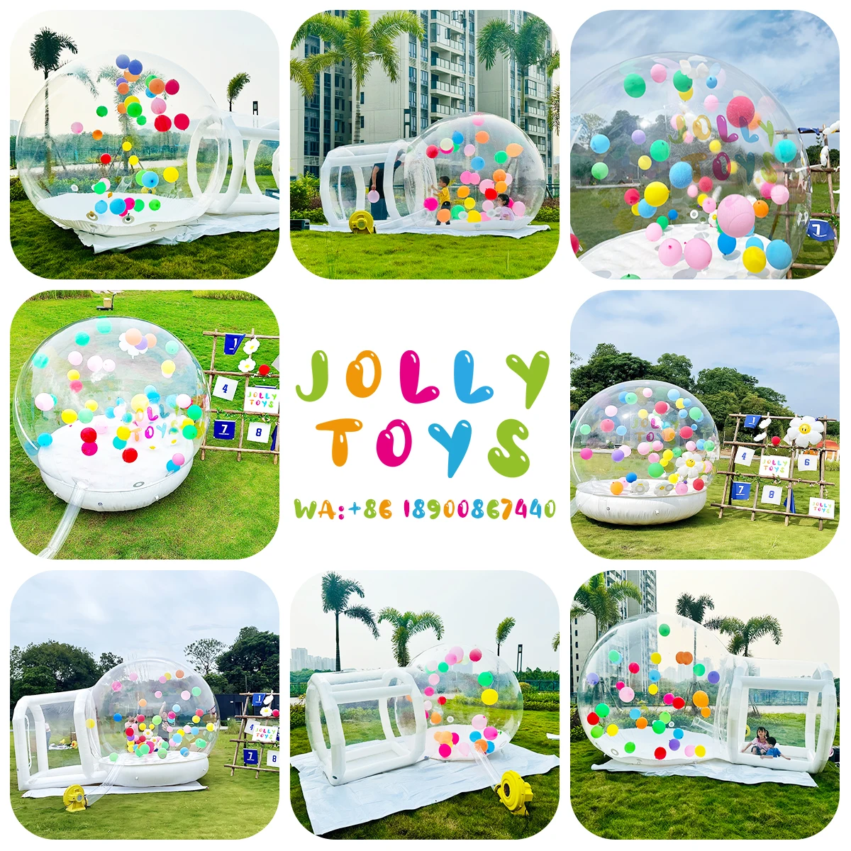 JOLLY TOYS Inflatable Bubble House, PVC material, Mexico overseas warehouse, free delivery only to Mexico 6