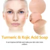 Kojic Acid Dark Spot Remove Soap for Cleaning the Face Whitening Oil Control Even Tone Skin Products Natural Turmeric Soap Bar 3