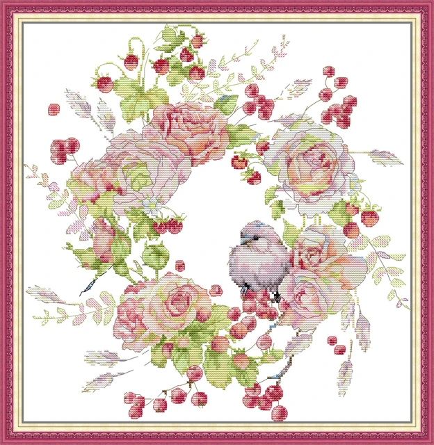 Mini Bird Cross Stitch Kit | Harts Fabric