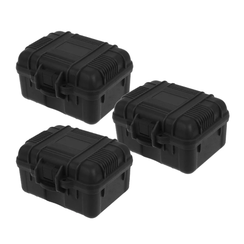 Watch Storage Box Set of 3 Impact-Resistant Waterproof Plastic ABS for Travel