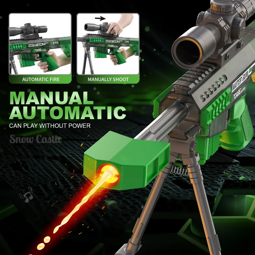 Electric Water Gun With Automatic And Manual Modes For Beach Pool_voghion.com