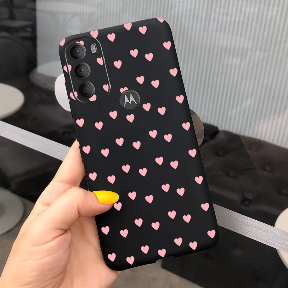 Charming Love Heart Silicone Phone Case - Cartoon Soft Bumper Cover